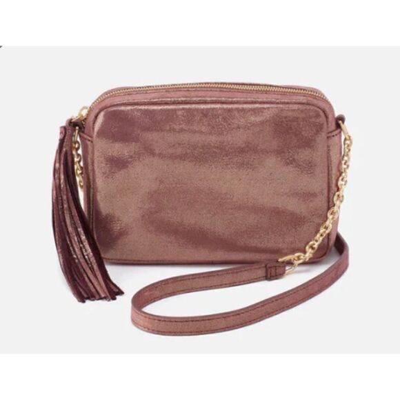 Hobo Renny Small Crossbody Metallic Bag in Sugar Plum New No Tags - Picture 2 of 5